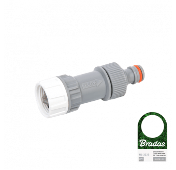 Bradas White line Reduktor ciśnienia do 1,0 bar z filtrem siatkowym gw 3/4" i nyplem na wąż