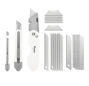 Bradas WHITE LINE Zestaw noży z wymiennymi ostrzami 3 sztuki