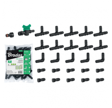 Bradas Zestaw akcesoriów do linii kroplujacej 16mm - 27 szt.