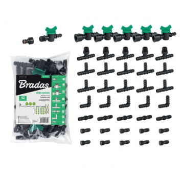 Bradas Zestaw akcesoriów do linii kroplujacej 16mm - 42 szt.
