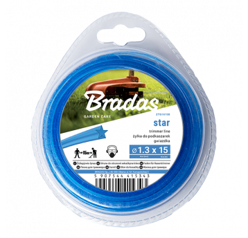 Bradas Żyłka trimmer gwiazdka 3,0mm x 15m blister