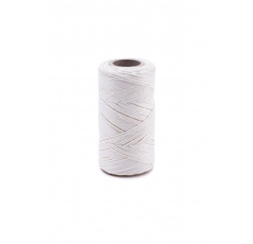 Nici lniane białe nabłyszczane 100g/120m
