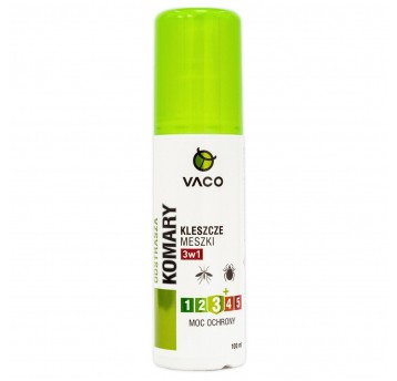 Vaco Płyn na komary, kleszcze i meszki 100ml Partia:03424 data waż.02/2027