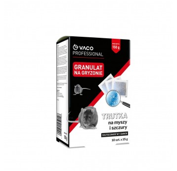 Vaco PROFESSIONAL Granulat na myszy i szczury 150g Partia:2192507 data waż.07/2027