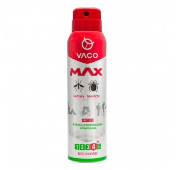 Vaco Spray max na komary, kleszcze i meszki z panthenolem i deet 30%-100ml Partia:32526 data waż.01/2031