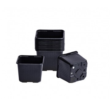 Vefi Doniczki kwadratowe 11cm 10szt. czarne